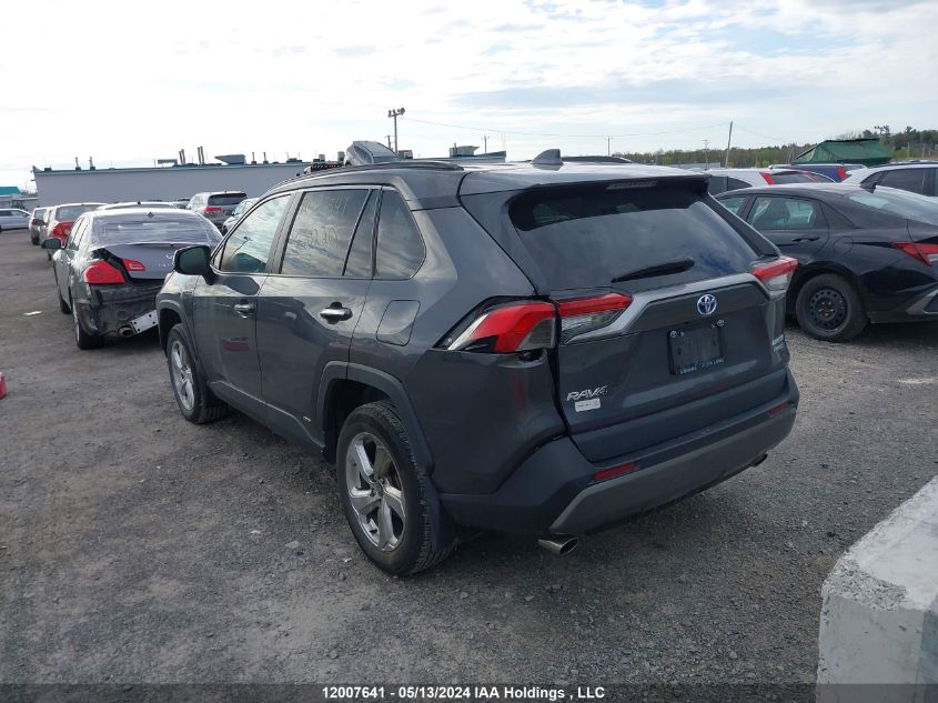 2020 Toyota Rav4 Hybrid Limited VIN: 2T3DWRFV3LW102206 Lot: 12007641