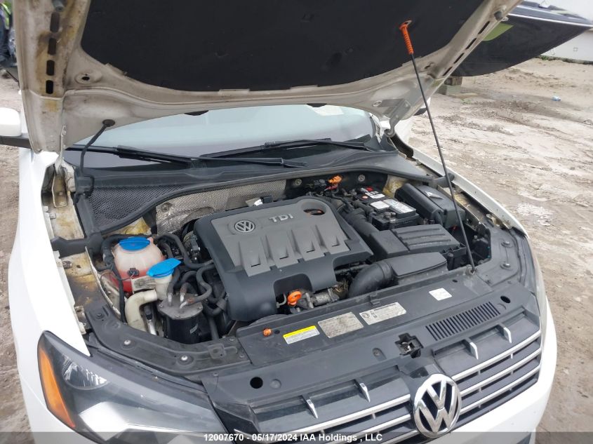 2012 Volkswagen Passat VIN: 1VWCN7A38CC110231 Lot: 12007670