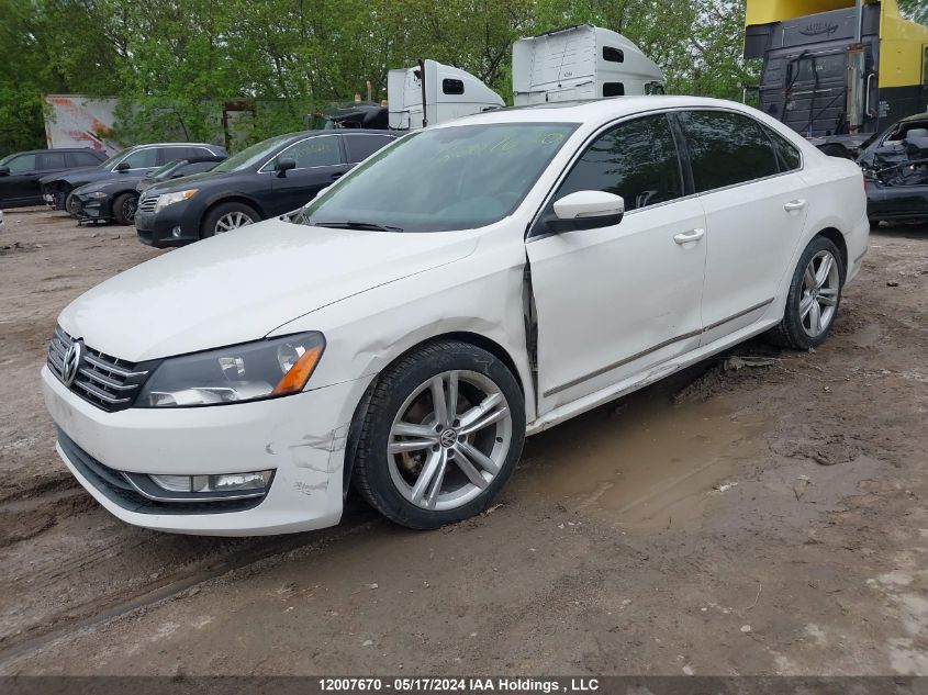 2012 Volkswagen Passat VIN: 1VWCN7A38CC110231 Lot: 12007670