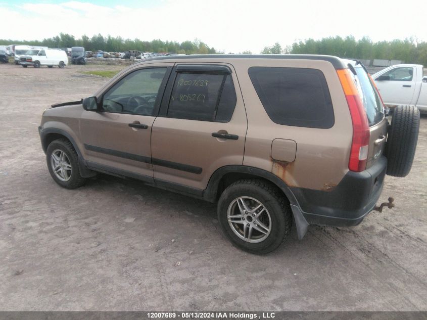 2004 Honda Cr-V Lx VIN: JHLRD78454C805267 Lot: 12007689