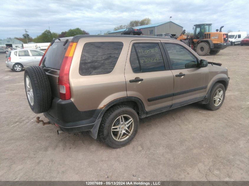 2004 Honda Cr-V Lx VIN: JHLRD78454C805267 Lot: 12007689