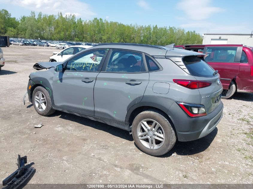 2022 Hyundai Kona Se VIN: KM8K1CAB4NU847039 Lot: 12007690