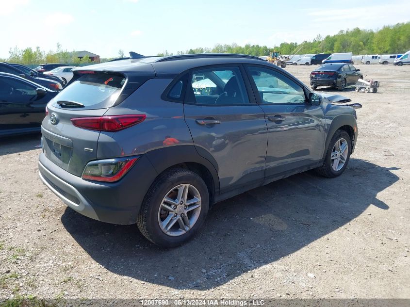 2022 Hyundai Kona Se VIN: KM8K1CAB4NU847039 Lot: 12007690