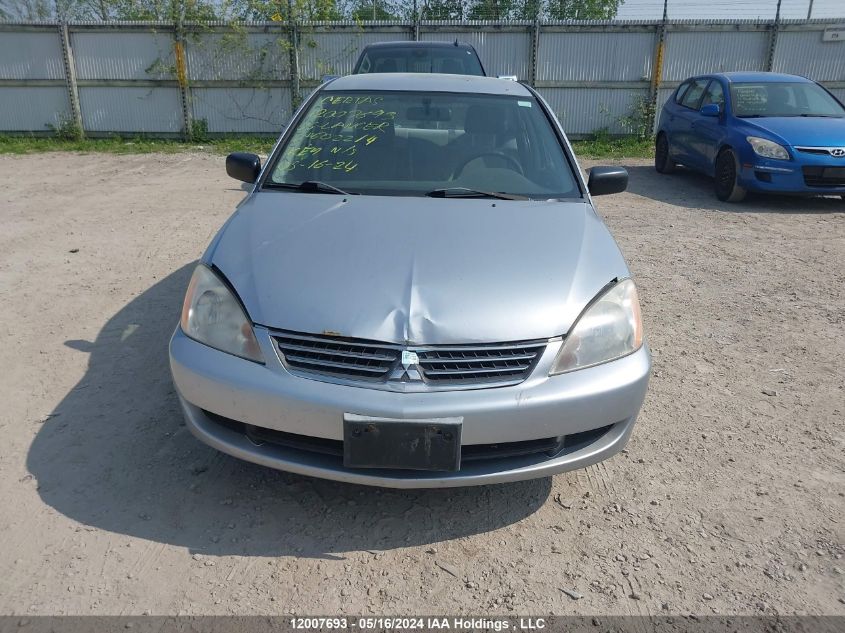 2006 Mitsubishi Lancer Es VIN: JA3AJ26E36U602214 Lot: 12007693