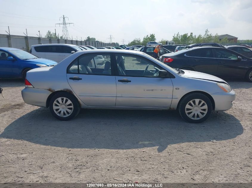 2006 Mitsubishi Lancer Es VIN: JA3AJ26E36U602214 Lot: 12007693