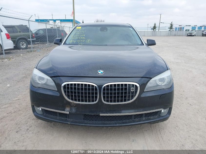 2011 BMW 7 Series VIN: WBAKC8C55BC433544 Lot: 12007701