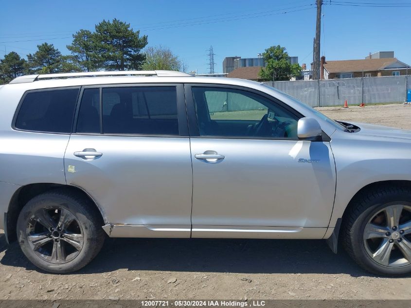 2008 Toyota Highlander Sport VIN: JTEES43A182098141 Lot: 12007721
