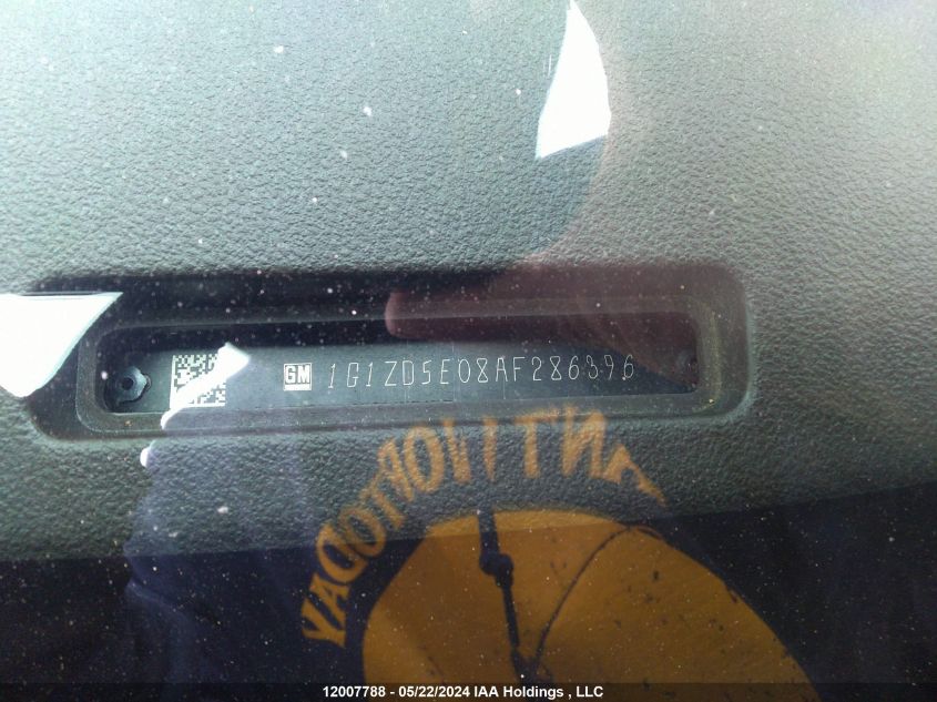 2010 Chevrolet Malibu 2Lt VIN: 1G1ZD5E08AF286396 Lot: 12007788