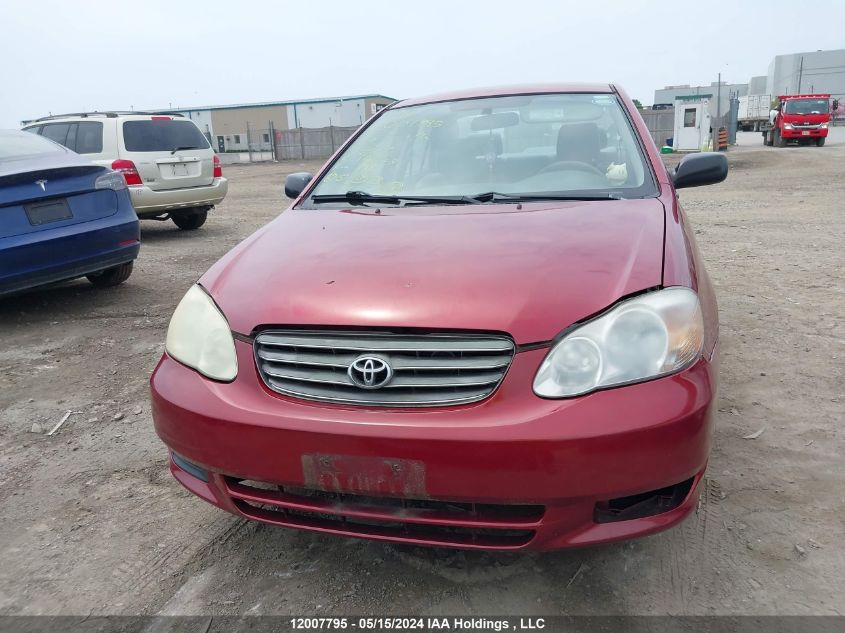 2003 Toyota Corolla Ce VIN: 2T1BR32E43C713308 Lot: 12007795