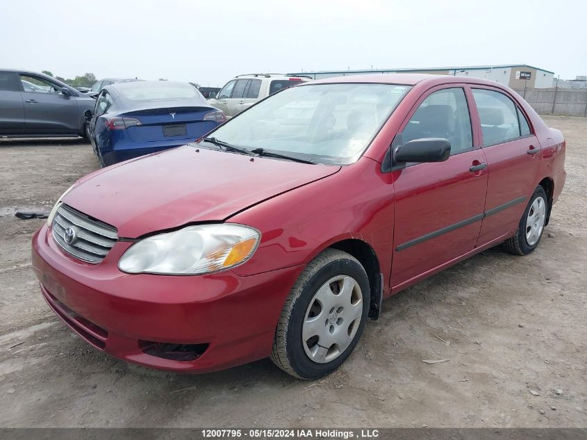 2003 Toyota Corolla Ce VIN: 2T1BR32E43C713308 Lot: 12007795