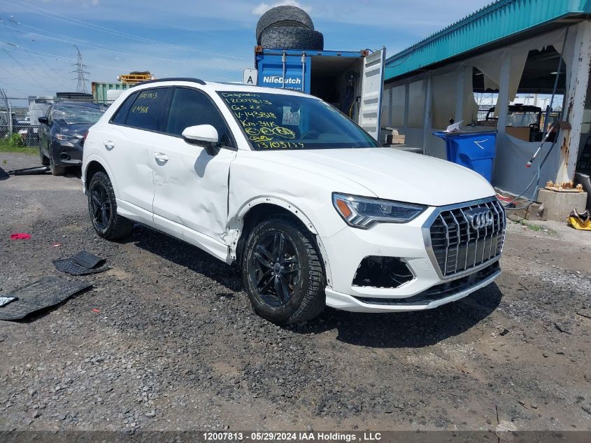 2022 Audi Q3 Komfort 45 VIN: WA1AECF31N1143818 Lot: 12007813