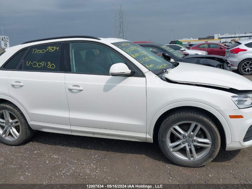 2017 Audi Q3 VIN: WA1BCCFS0HR009180 Lot: 12007834