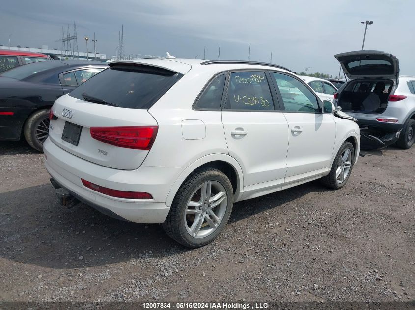 2017 Audi Q3 VIN: WA1BCCFS0HR009180 Lot: 12007834