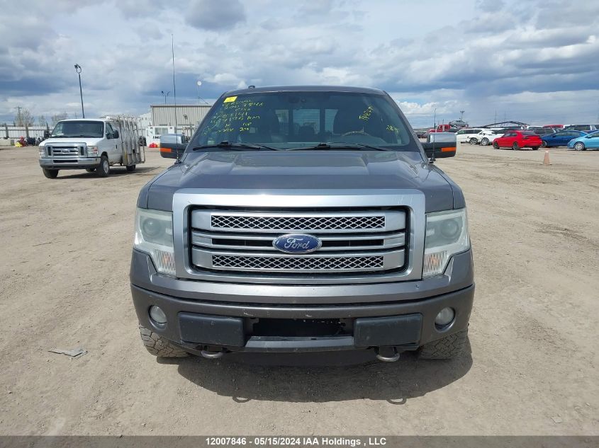 2013 Ford F150 Supercrew VIN: 1FTFW1EF4DFA83141 Lot: 12007846