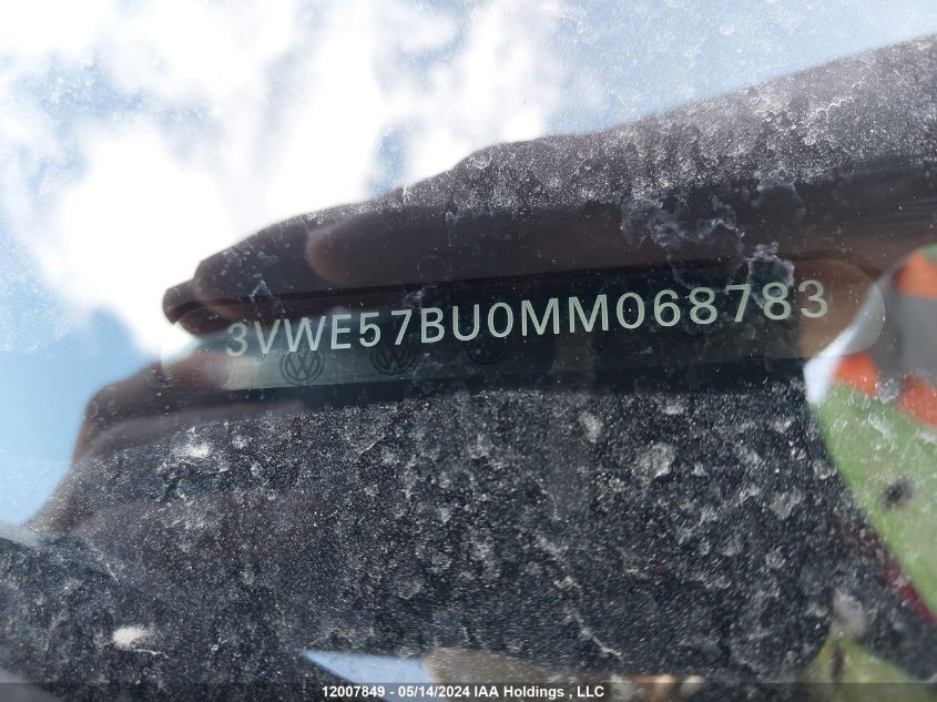 2021 Volkswagen Jetta VIN: 3VWE57BU0MM068783 Lot: 12007849