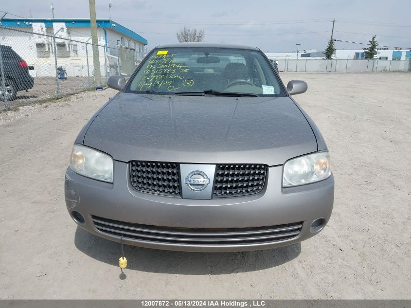 2006 Nissan Sentra 1.8/1.8S VIN: 3N1CB51D66L515783 Lot: 12007872