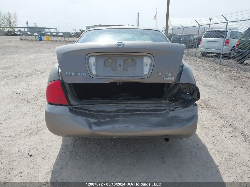 2006 Nissan Sentra 1.8/1.8S VIN: 3N1CB51D66L515783 Lot: 12007872