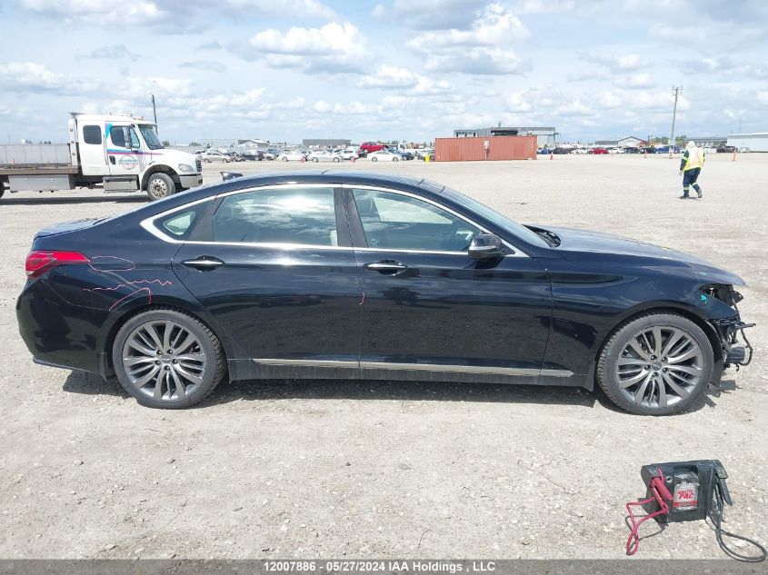 2015 Hyundai Genesis 5.0L VIN: KMHGN4JF0FU025830 Lot: 12007886