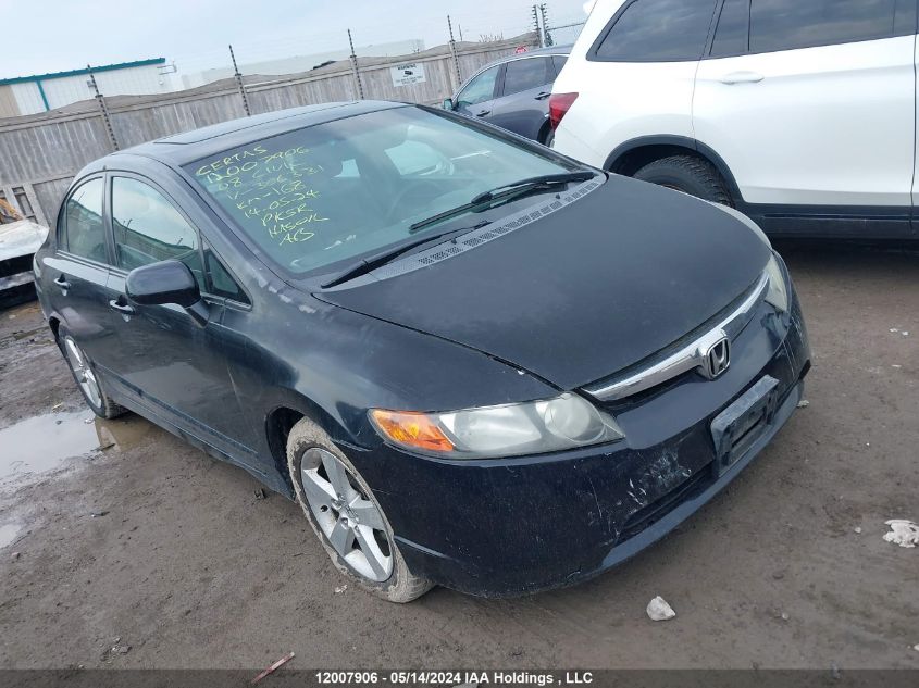 2008 Honda Civic Ex VIN: 2HGFA16828H306331 Lot: 12007906