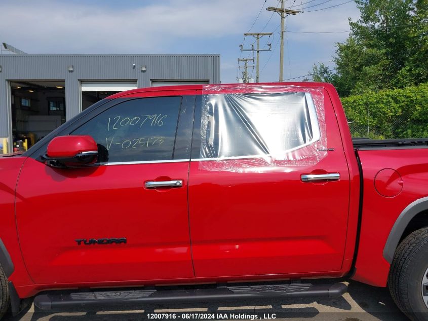 2022 Toyota Tundra VIN: 5TFJA5DBXNX025173 Lot: 12007916