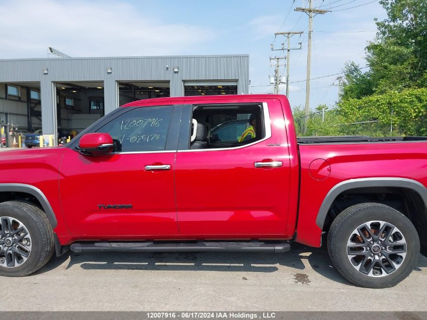 2022 Toyota Tundra VIN: 5TFJA5DBXNX025173 Lot: 12007916