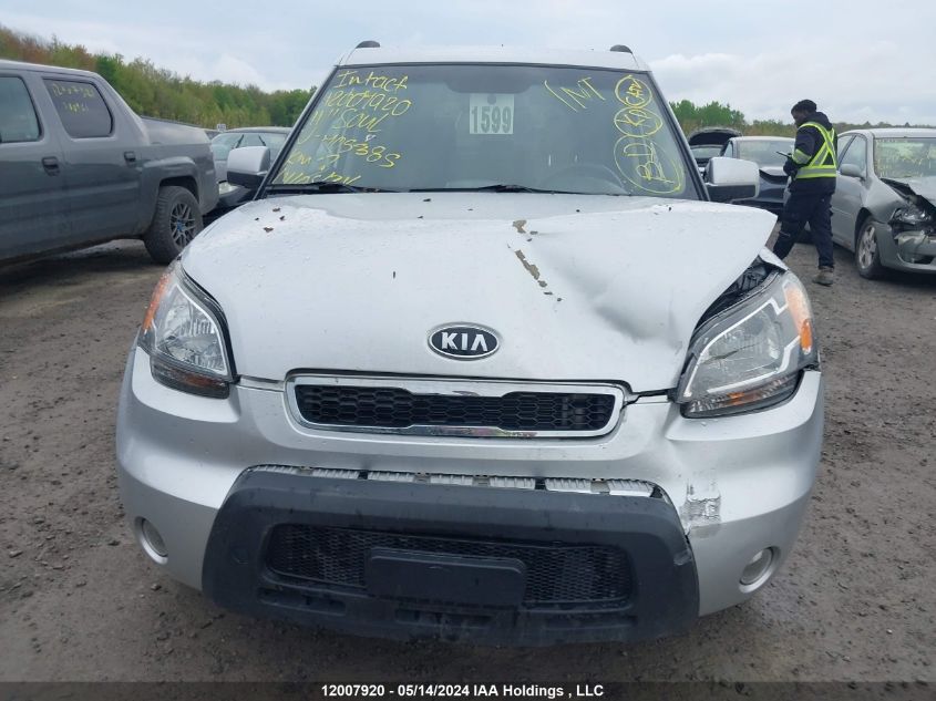 2011 Kia Soul VIN: KNDJT2A26B7705385 Lot: 12007920