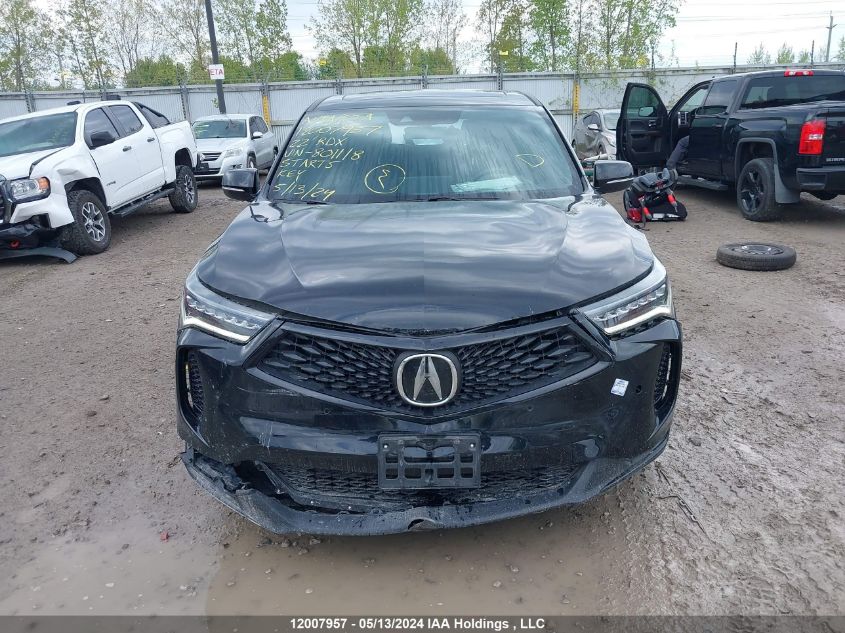 2022 Acura Rdx VIN: 5J8TC2H65NL801118 Lot: 12007957