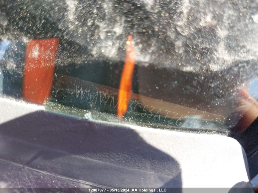 2010 Mini Cooper Hardtop VIN: WMWMF3C53ATZ62380 Lot: 12007977