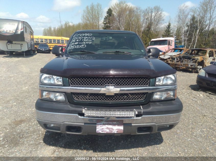 2005 Chevrolet Silverado 1500 VIN: 1GCEK19B55Z203124 Lot: 12008012