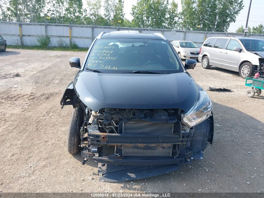 2019 Nissan Kicks VIN: 3N1CP5CUXKL503337 Lot: 12008018