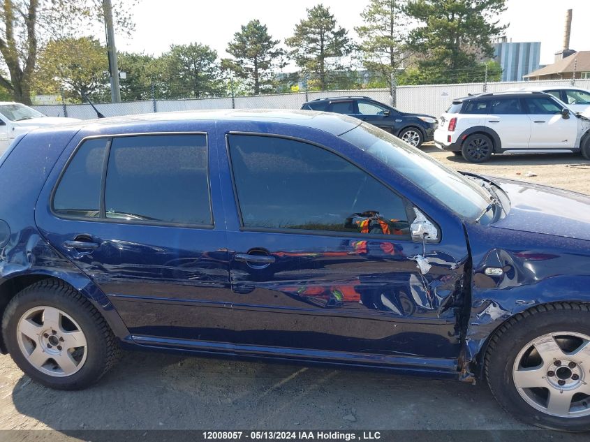 2002 Volkswagen Golf VIN: 9BWGP21J424060801 Lot: 12008057