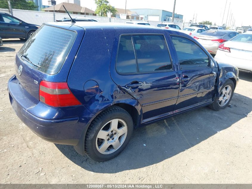 2002 Volkswagen Golf VIN: 9BWGP21J424060801 Lot: 12008057