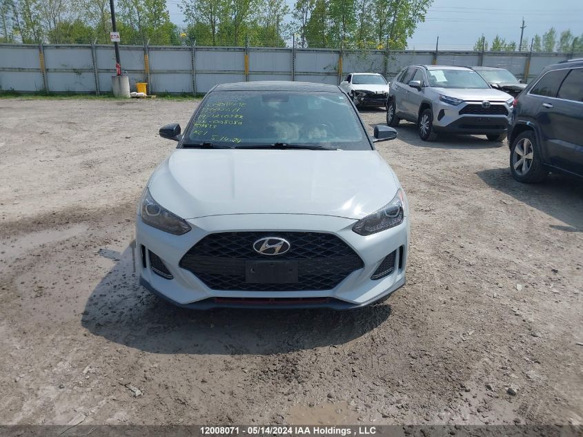 2019 Hyundai Veloster Turbo/Turbo R-Spec/Turbo VIN: KMHTK6AB7KU008080 Lot: 12008071