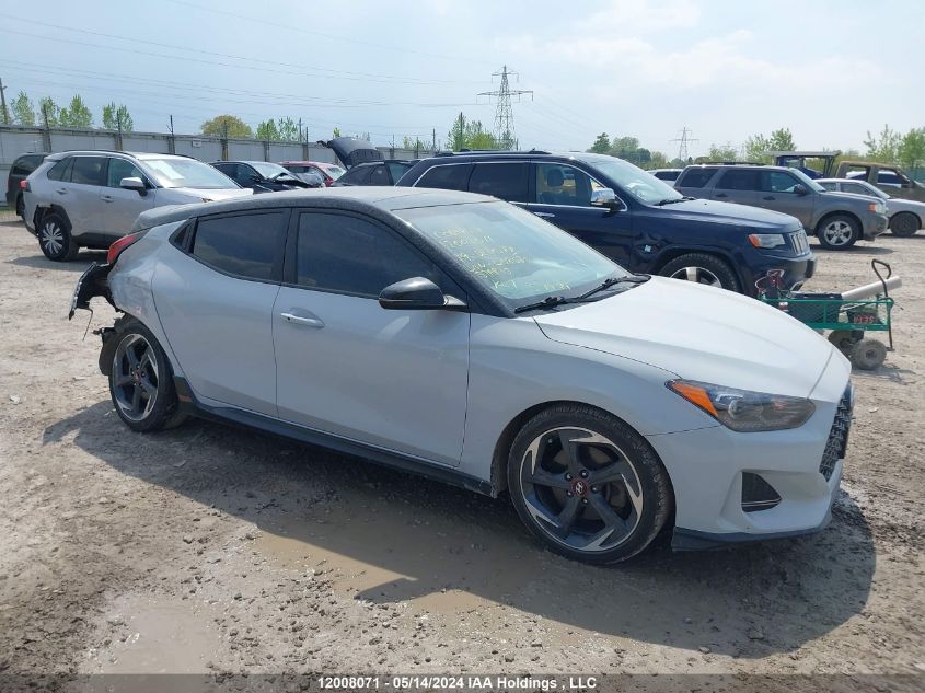 2019 Hyundai Veloster Turbo/Turbo R-Spec/Turbo VIN: KMHTK6AB7KU008080 Lot: 12008071