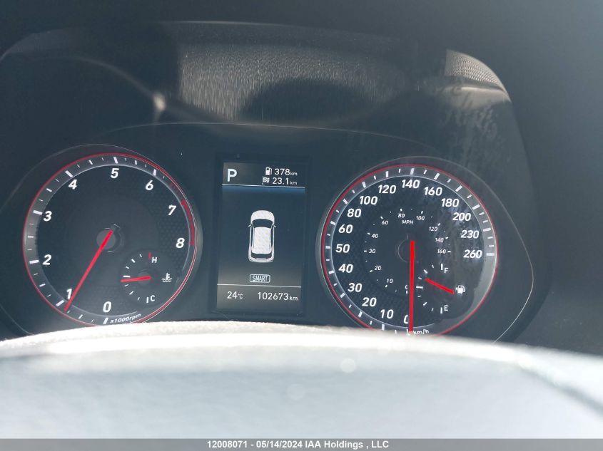 2019 Hyundai Veloster Turbo/Turbo R-Spec/Turbo VIN: KMHTK6AB7KU008080 Lot: 12008071