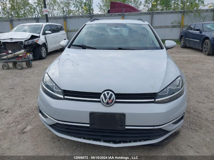 2019 Volkswagen Golf Sportwagen VIN: 3VW117AU8KM509701 Lot: 12008072