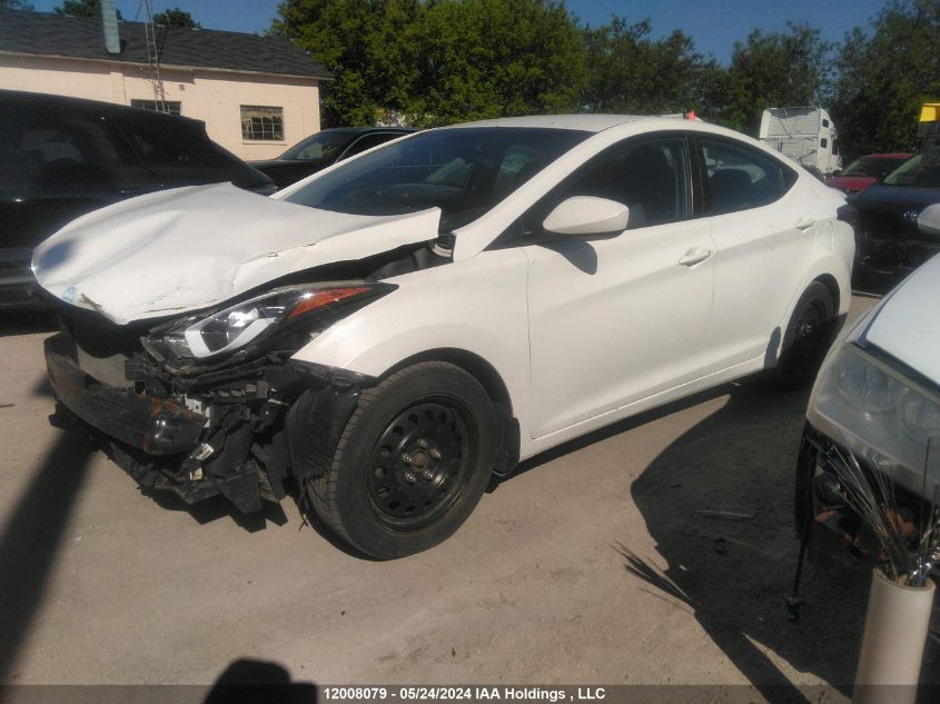 2014 Hyundai Elantra Gl VIN: 5NPDH4AE2EH525552 Lot: 12008079