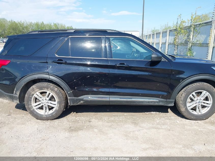 2022 Ford Explorer Xlt VIN: 1FMSK8DHXNGB03342 Lot: 12008098