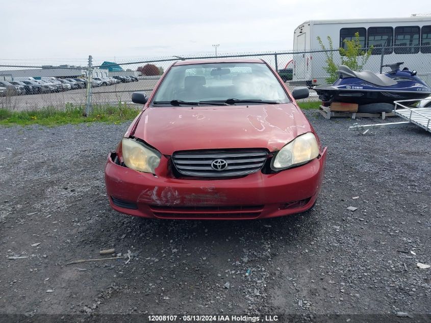 2003 Toyota Corolla VIN: 2T1BR32E43C750505 Lot: 12008107