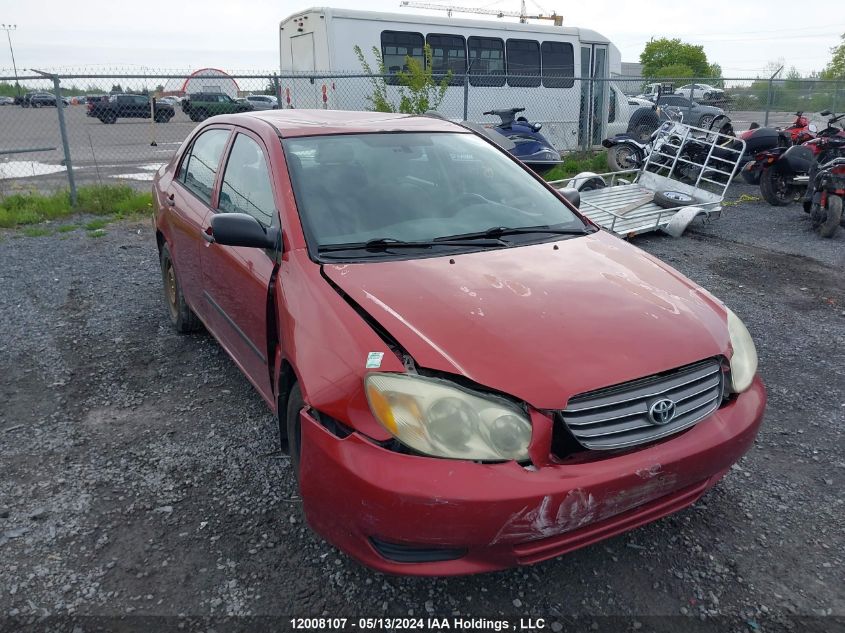 2003 Toyota Corolla VIN: 2T1BR32E43C750505 Lot: 12008107