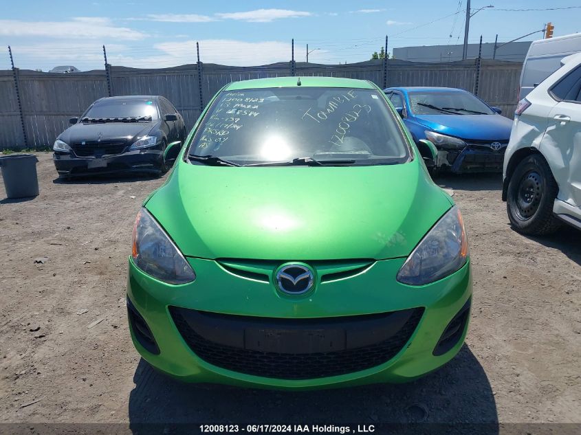 2013 Mazda Mazda2 VIN: JM1DE1KYXD0168584 Lot: 12008123