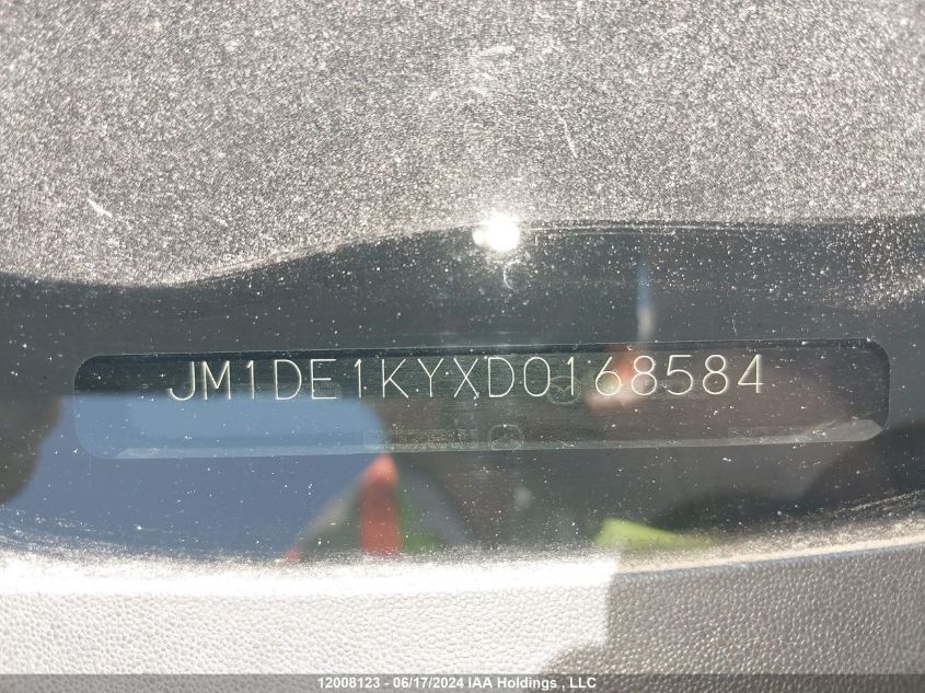 2013 Mazda Mazda2 VIN: JM1DE1KYXD0168584 Lot: 12008123