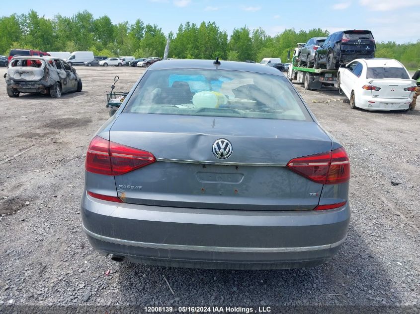 2017 Volkswagen Passat VIN: 1VWAT7A31HC030838 Lot: 12008139