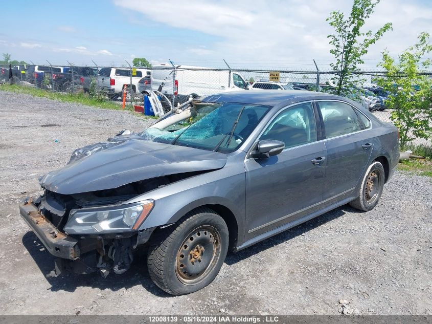 2017 Volkswagen Passat VIN: 1VWAT7A31HC030838 Lot: 12008139