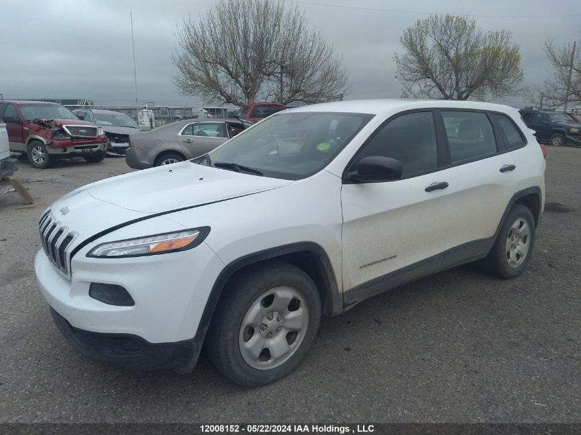 2015 Jeep Cherokee Sport VIN: 1C4PJLAB1FW655481 Lot: 12008152