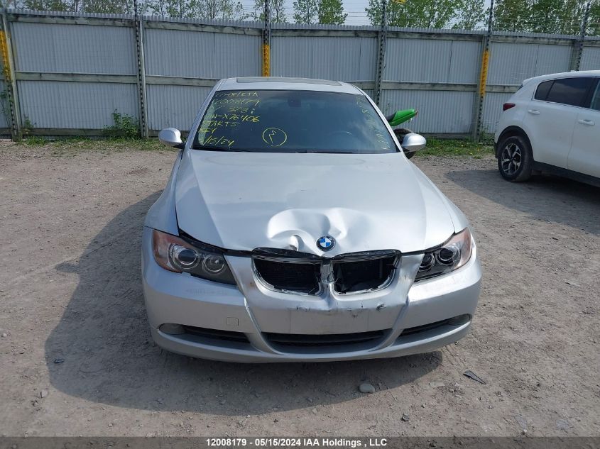 2007 BMW 3 Series VIN: WBAVA33557KX76406 Lot: 12008179