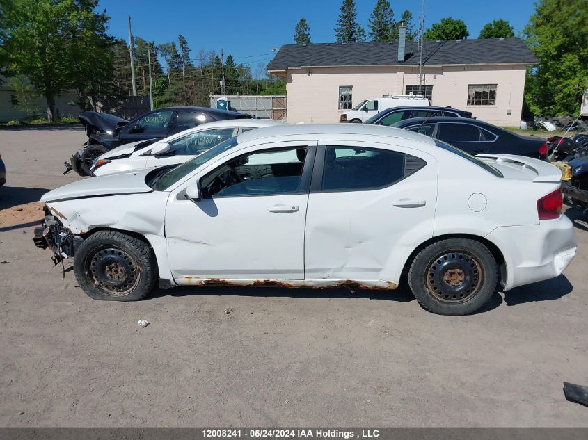 2012 Dodge Avenger Sxt VIN: 1C3CDZCB5CN133190 Lot: 12008241