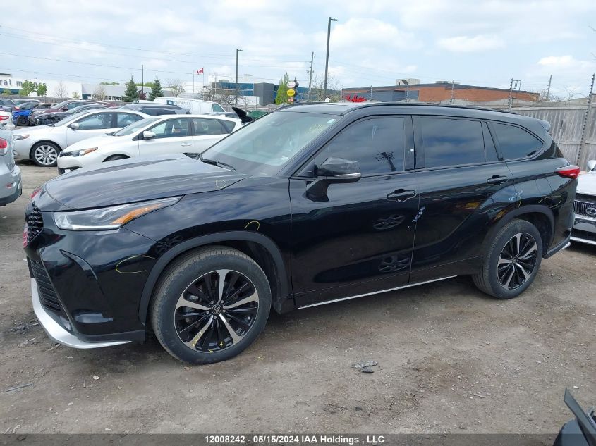 2021 Toyota Highlander Xse VIN: 5TDLZRBH9MS153814 Lot: 12008242