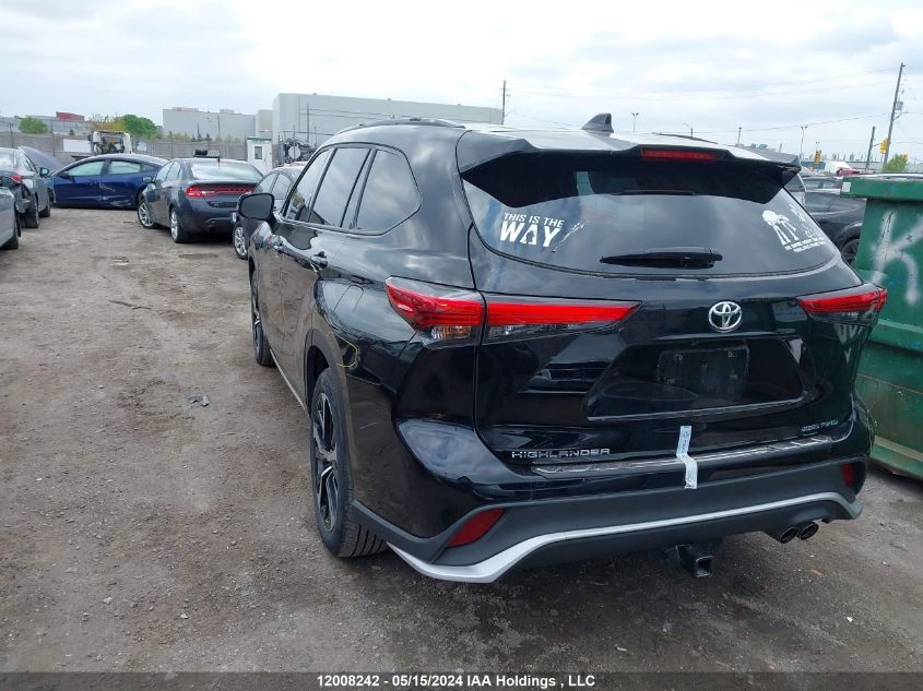 2021 Toyota Highlander Xse VIN: 5TDLZRBH9MS153814 Lot: 12008242