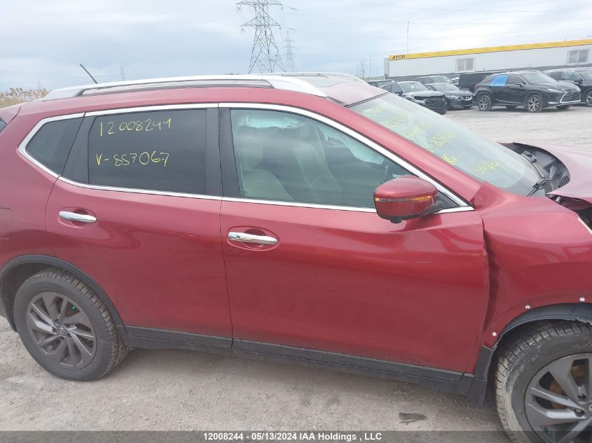 2016 Nissan Rogue VIN: 5N1AT2MV6GC857067 Lot: 12008244